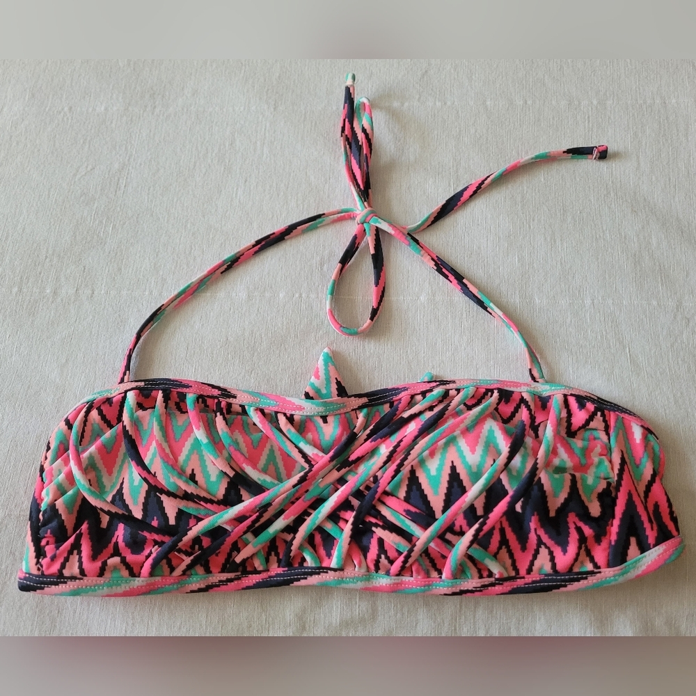 Xhilaration Sz Medium Aztec Bandeau Bikini Top
